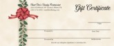Holiday Gift Certificate