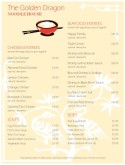 Noodle Restaurant Menu