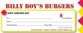 Hamburger Gift Certificate