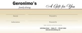 American Food Gift Certificate