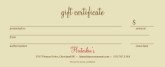 Restaurant Gift Certificate Template