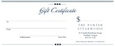 Downtown Dining Gift Certificate