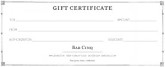 Vintage Cafe Gift Certificate