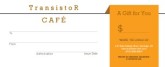 Modern Cafe Gift Certificate
