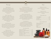 Day Spa Trifold Page