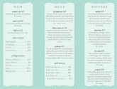 Spa Beauty Trifold Page