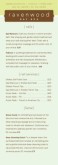 Spa Treatment Menu