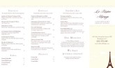 Eiffel Tower Takeout Menu