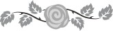 Stylized Leaf and Rose Divider