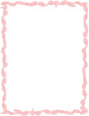 Pink Petals Blank Menu Frame