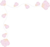 Pink Flowers with Vine Corner