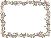 Formal Roses Horizontal Menu Frame