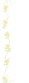 Gold Roses Floral Menu Side