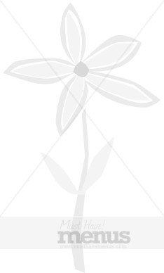 Gray Daisy Menu Side