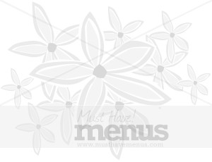 Gray Daisy Field Menu Backdrop
