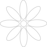 Geometric Flower Symbol