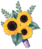 Sunflower Bouquet Clipart