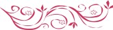 Magenta Swirl Floral Accent