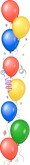 Bright Balloons Menu Column