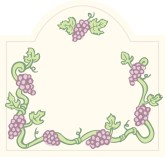 Small Grape Vine Label