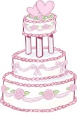 Designer Wedding Cake Clipart