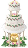 Champagne Wedding Cake Clipart