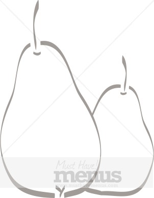 Clip Art Pears | Fruit Clipart