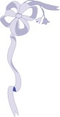 Purple Ribbon Bow Corner