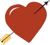 Pierced Red Heart