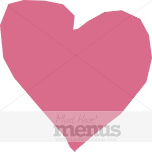Mauve Stylized Heart