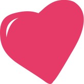 Rounded Pinkish Heart