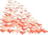 Many pink and Red Hearts