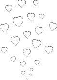 Shower of Hearts Clipart