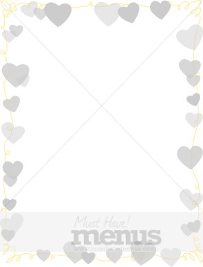Hanging Gray Hearts Frame