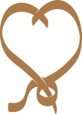 Brown pretzel Heart
