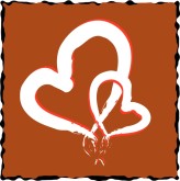 Pair of Hearts Framed