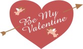 Be My Valentine Cupid Heart