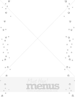 Falling Star Page Sides Border
