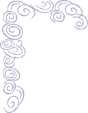 Purple Stylized Swirls Frame