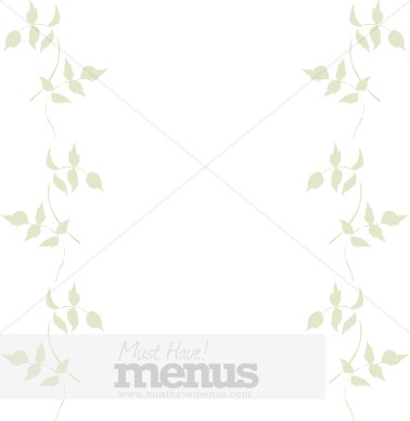 Faded Leaf Menu Columns