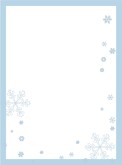 Winter Blue with Snowflakes