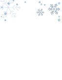 January Snowflakes Menu Top