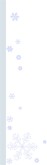 Blue Bars with Snowflakes Menu Column