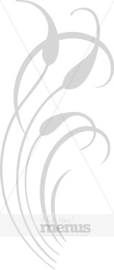Plant Menu Motif Accent
