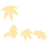 Yellow Fall Leaves corner