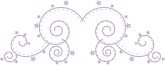 Purple Curlicue Flourish