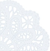 Blue Lace Doily Lower Left Corner