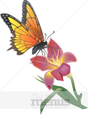 Butterfly Garden Clipart