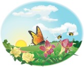 Spring Garden Clipart