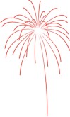 Red Fireworks Clipart